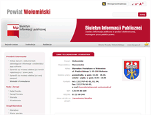 Tablet Screenshot of bip.powiat-wolominski.pl